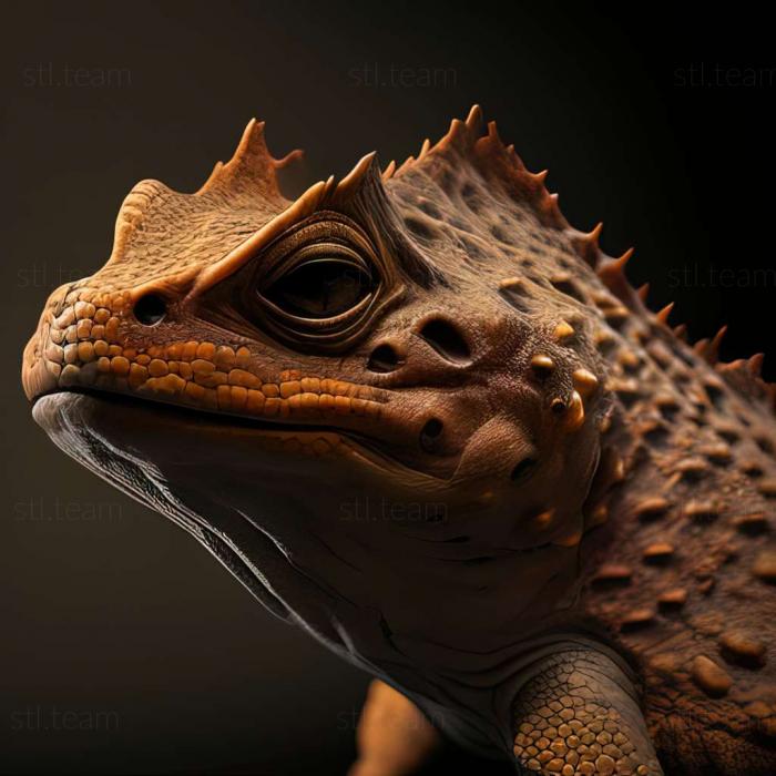 3D модель Potamobatrachus trispinosus (STL)